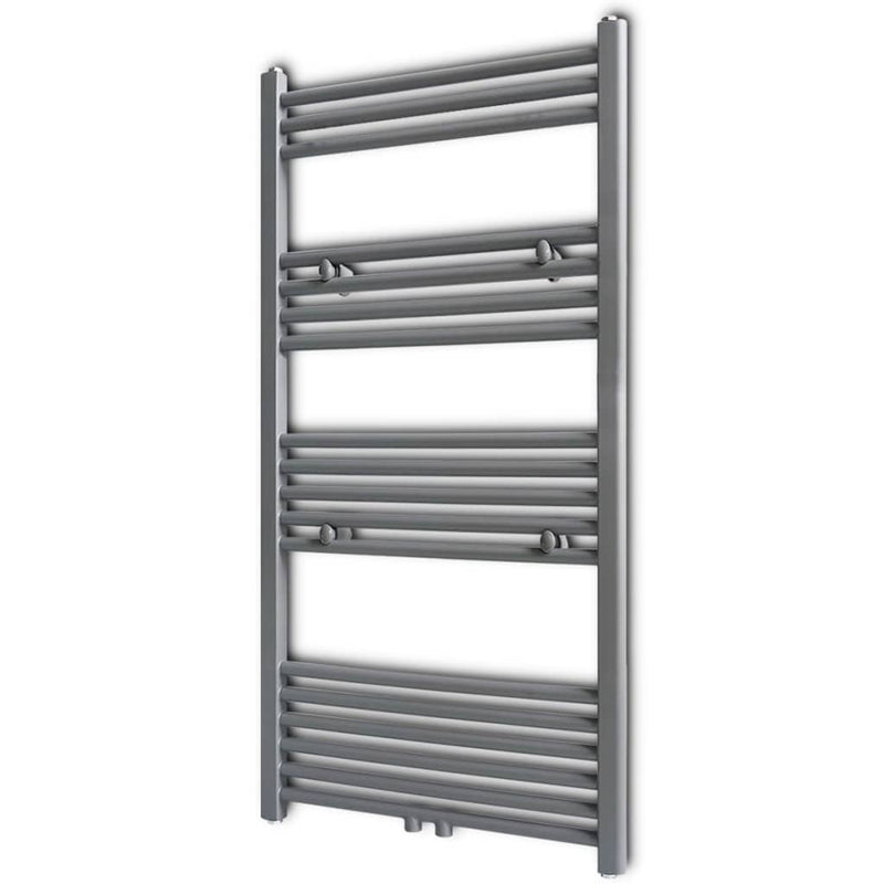 Portavalo asciugamano Vidaxl dritta 600x1160 mm grigio