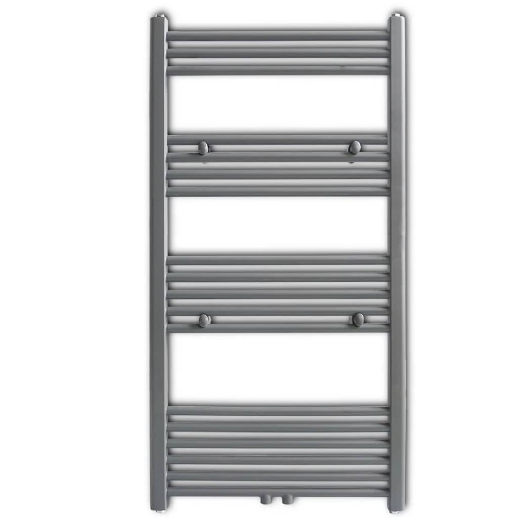 Portavalo asciugamano Vidaxl dritta 600x1160 mm grigio