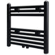 Vidaxl Radilla de toalla de toalla recta 480x480 mm Negro