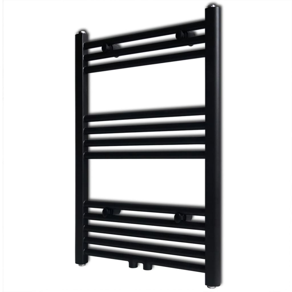 Portava asciugamano Vidaxl dritta 500x764 mm nero