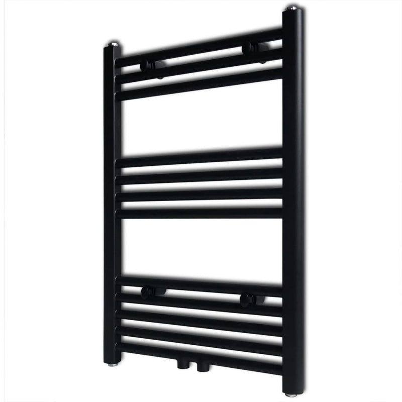 Portava asciugamano Vidaxl dritta 500x764 mm nero
