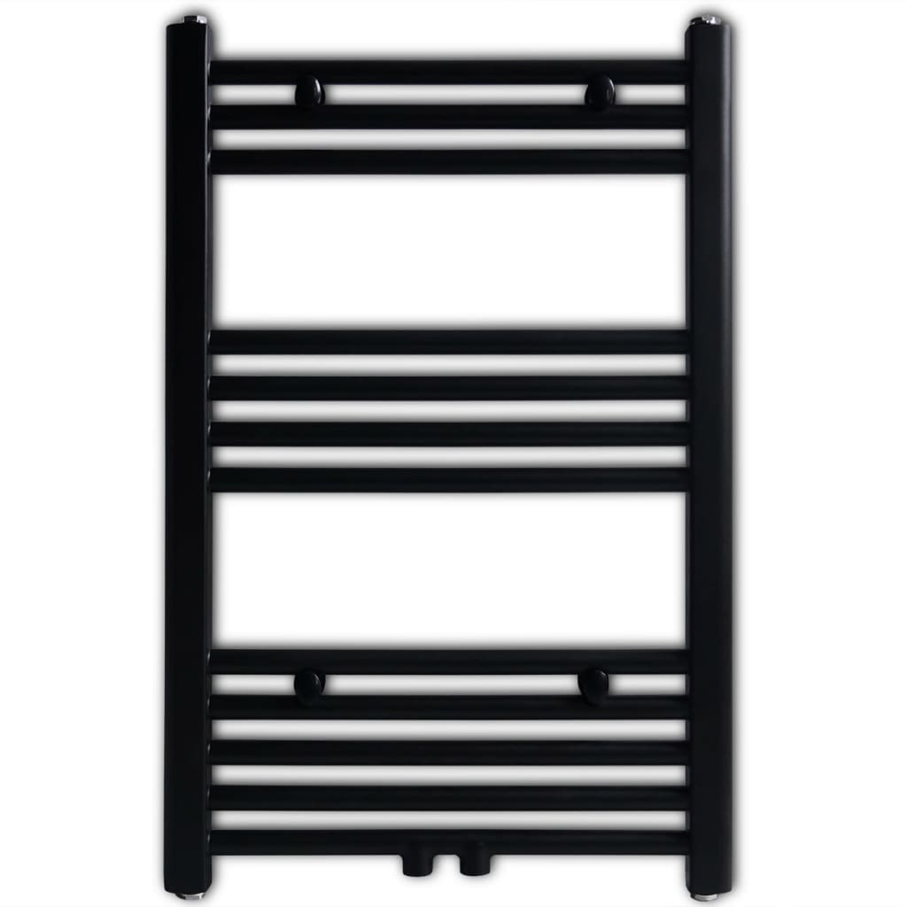 Portava asciugamano Vidaxl dritta 500x764 mm nero