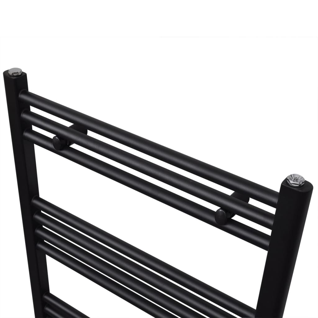 Portava asciugamano Vidaxl dritta 500x764 mm nero