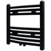Vidaxl Radiator Toalla rejilla doblada 480x480 mm Negro