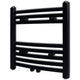 Vidaxl Radiator Toalla rejilla doblada 480x480 mm Negro