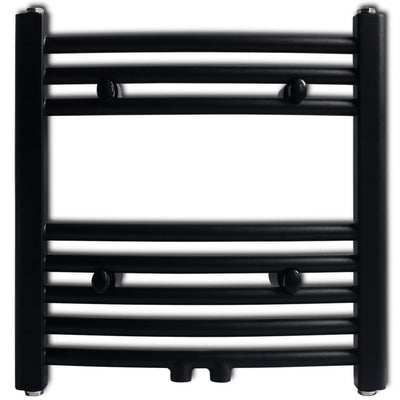 Vidaxl Radiator Toalla rejilla doblada 480x480 mm Negro