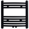 Vidaxl Radiator Toalla rejilla doblada 480x480 mm Negro