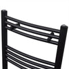 Vidaxl Radiator Toalla rejilla doblada 480x480 mm Negro