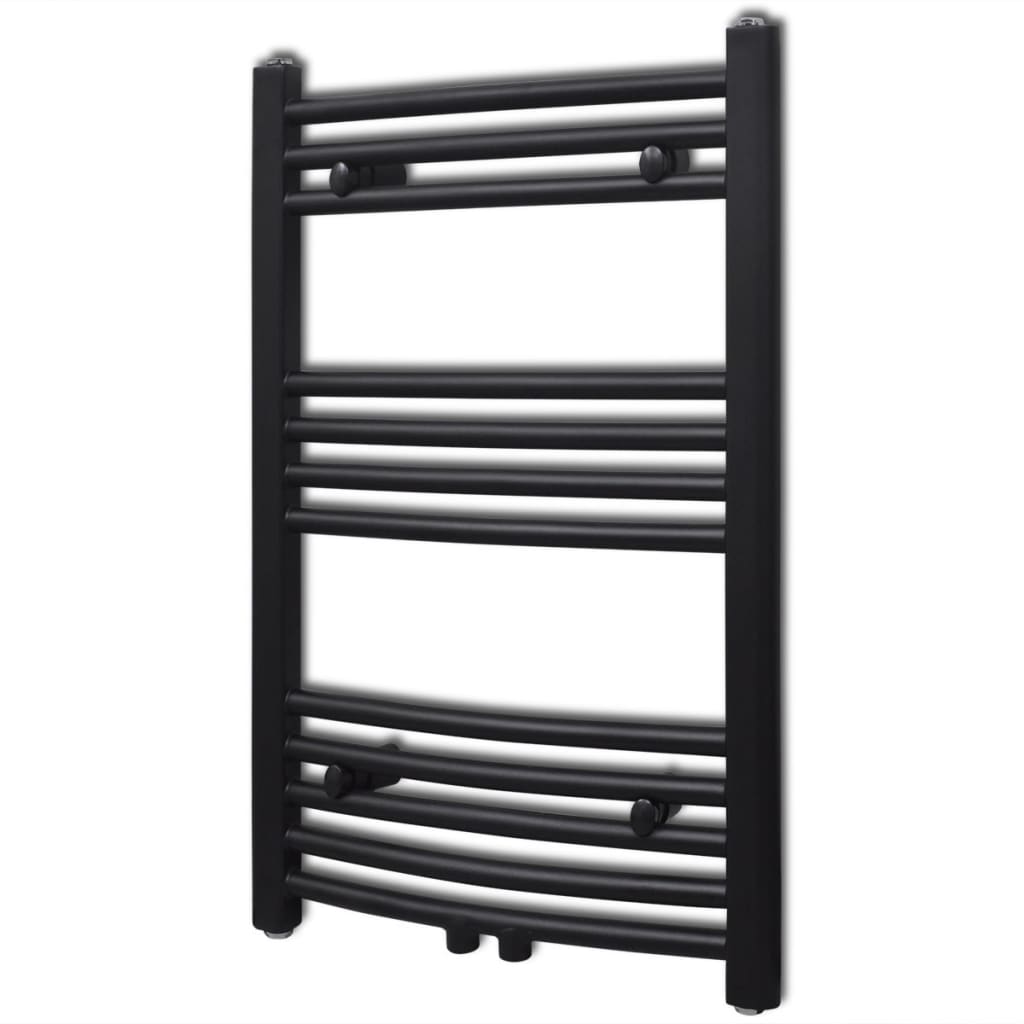 Vidaxl Radiator Toalla rejilla doblada 500x764 mm Negro