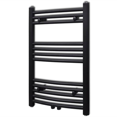 Vidaxl Radiator Toalla rejilla doblada 500x764 mm Negro