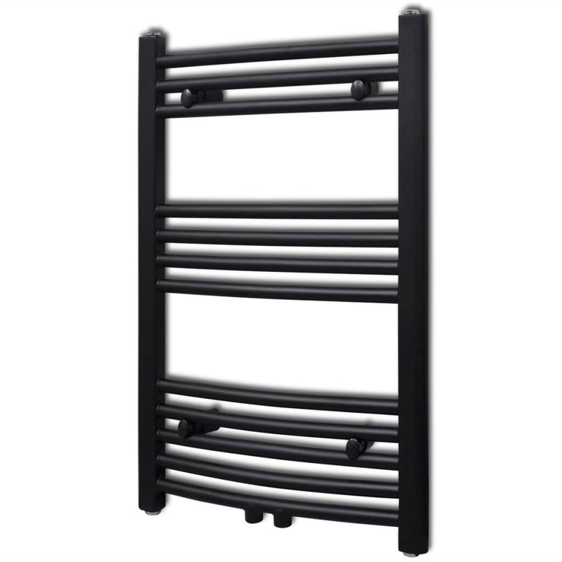 Vidaxl Radiator Toalla rejilla doblada 500x764 mm Negro