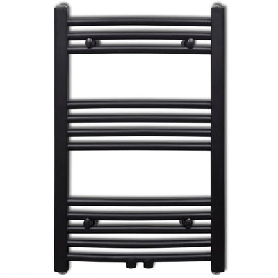 Vidaxl Radiator Toalla rejilla doblada 500x764 mm Negro