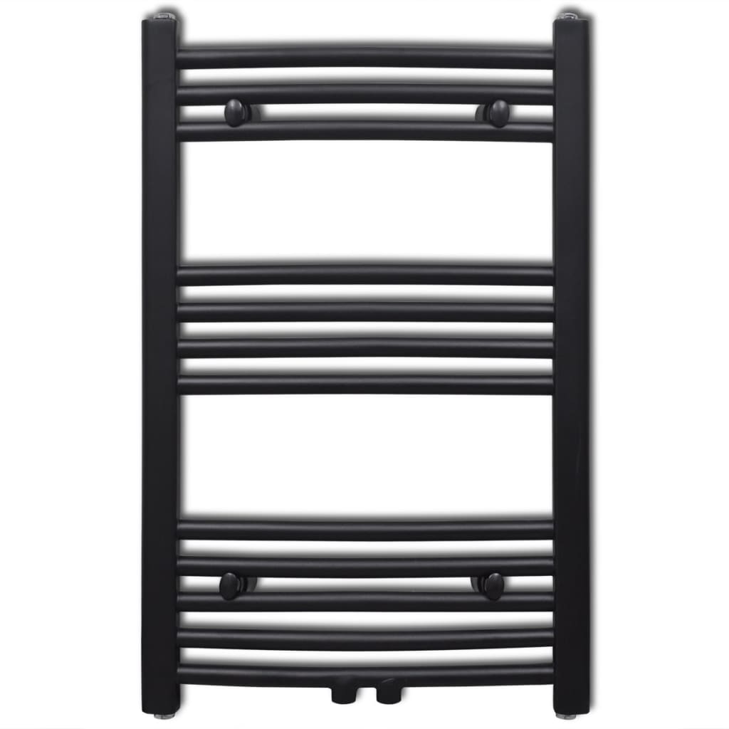 Vidaxl Radiator Toalla rejilla doblada 500x764 mm Negro