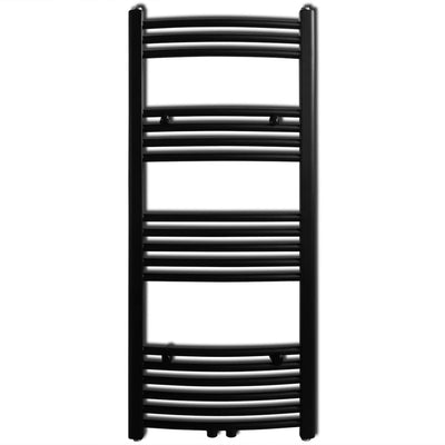 Vidaxl Radiator Toalla Ratt Bent 500x1160 mm Negro
