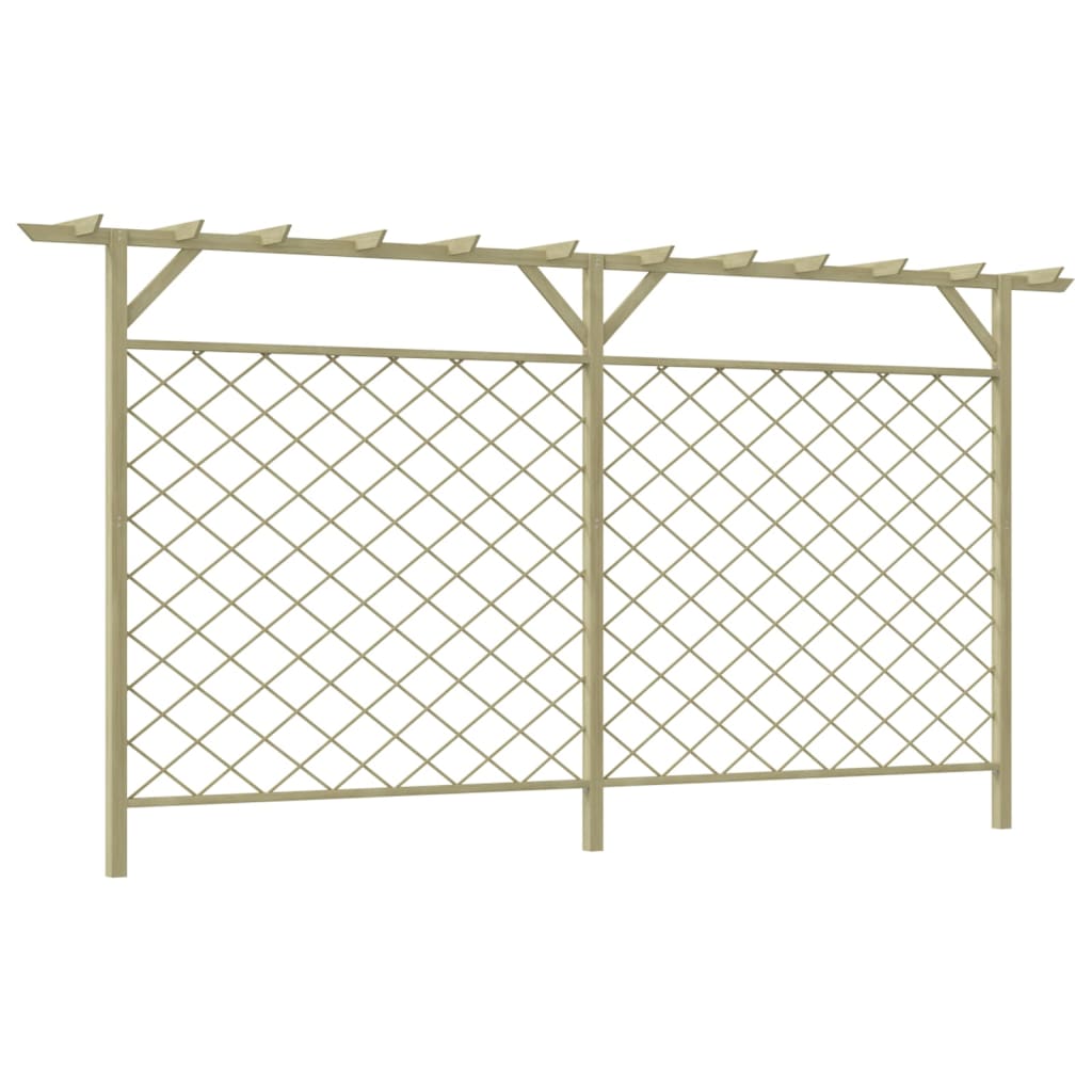 Vidaxl Garden Fence con legno e legno di pergola