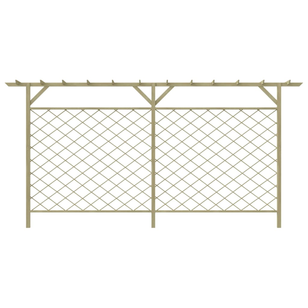 Vidaxl Garden Fence con legno e legno di pergola