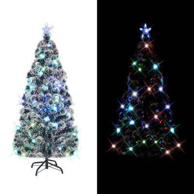 Árbol de Navidad Vidaxl con LED y Fiber Optic de 150 cm estándar