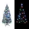 Albero di Natale Vidaxl con LED e fibra ottica standard da 150 cm