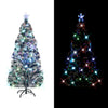 Albero di Natale Vidaxl con LED e fibra ottica standard da 210 cm