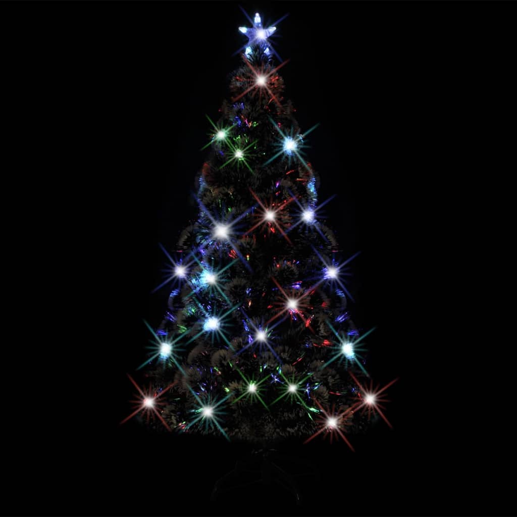Albero di Natale Vidaxl con LED e fibra ottica standard da 210 cm