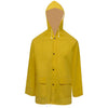 VidaXL Traje de lluvia de dos piezas resistente al agua con capucha amarillo xl