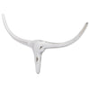 Vidaxl Bull Head per il muro in alluminio da 72 cm di colore argento