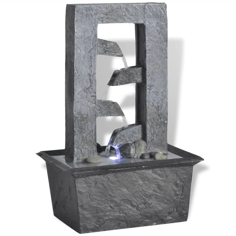 Fontana interna vidaxl con polyresina luminosa a LED