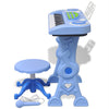 Tastiera giocattolo Vidaxl con microfono sgabello e 37 tasti blu