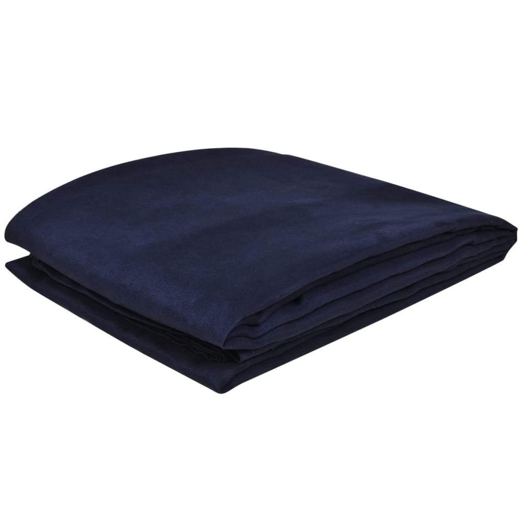 VIDAXL BANK COPERTURA Microsuede Navy Blue 140 X 210 cm