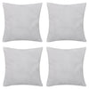 Vidaxl Cushion Covers Cotton 50 x 50 cm bianco 4 pezzi