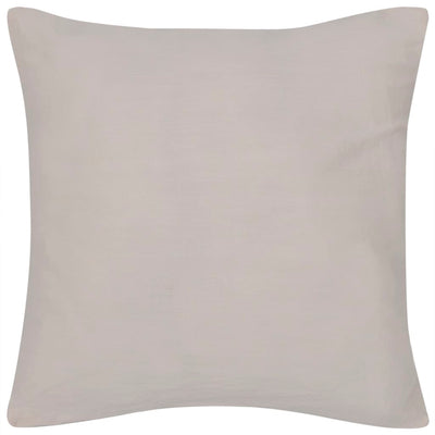 Vidaxl Coushion cubre algodón 40 x 40 cm beige 4 piezas