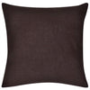 Vidaxl Cushion Coperture Cotton 50 x 50 cm marrone 4 pezzi