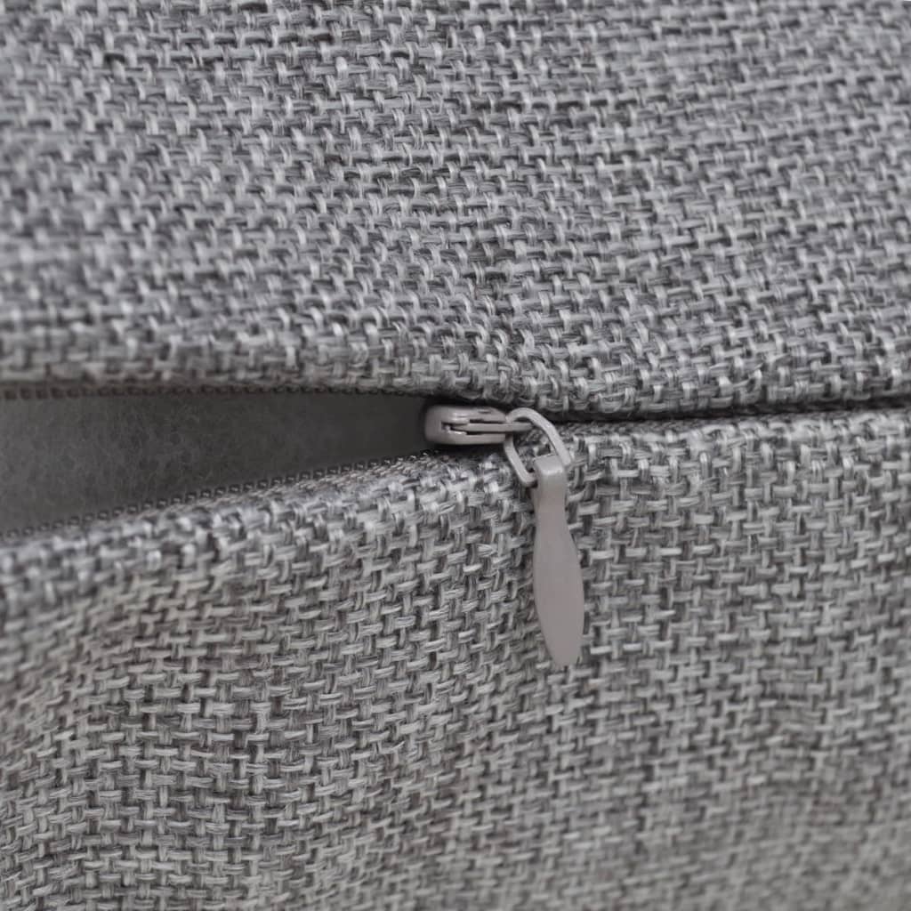 Vidaxl Coushion Covers Linen Look 50 x 50 cm Anthracite 4 piezas