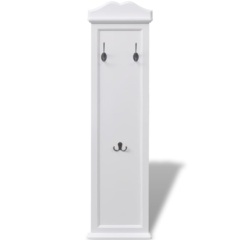 Vidaxl Coat rack bianco 2 pezzi