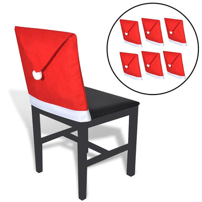 Vidaxl Christmas Muts para Stoelleuning 6 ST