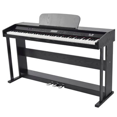 Vidaxl Piano digital con pedales 88 Keys Black