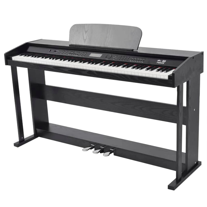 Vidaxl Piano digitale con pedali 88 tasti neri
