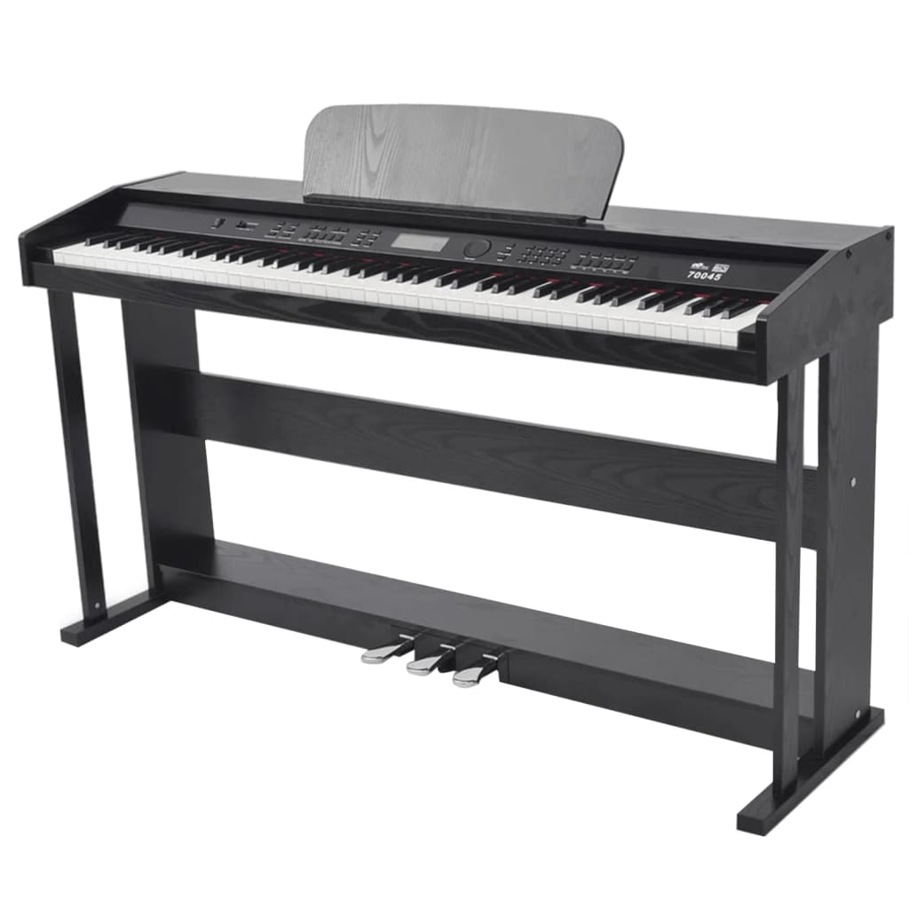 Vidaxl Piano digitale con pedali 88 tasti neri