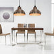 Vidaxl Lampade a soffitto a mezza rame a forma di rame 2 pezzi