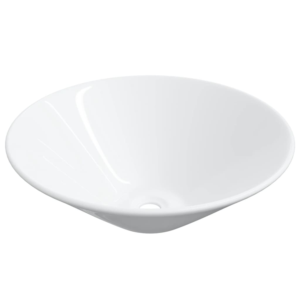 Vidaxl Watens 2 PCS 42x42x14 CM Ceramic White