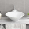 Vidaxl Watens 2 PCS 42x42x14 CM Ceramic White