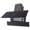 Cappuccio di estrattore Vidaxl con touchscreen 900 mm nero