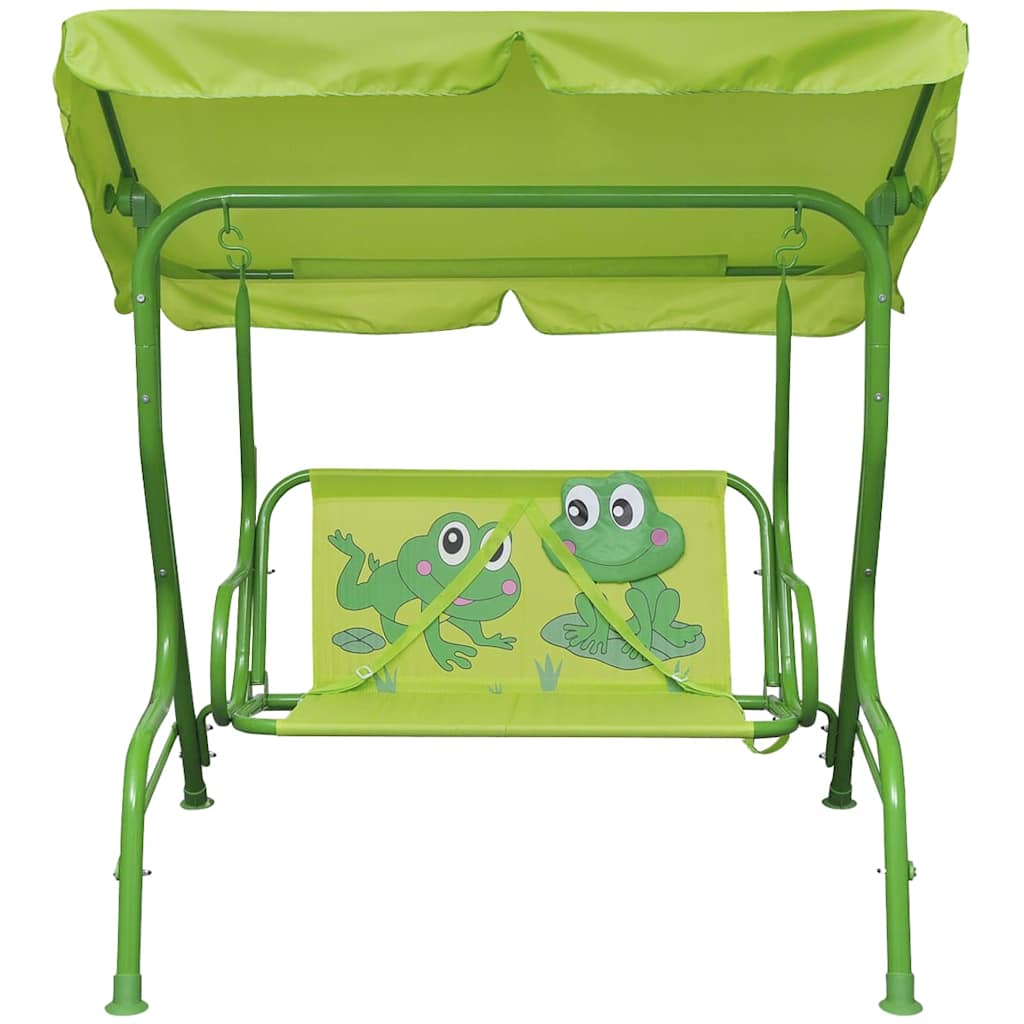Vidaxl Children's Swing sedia verde