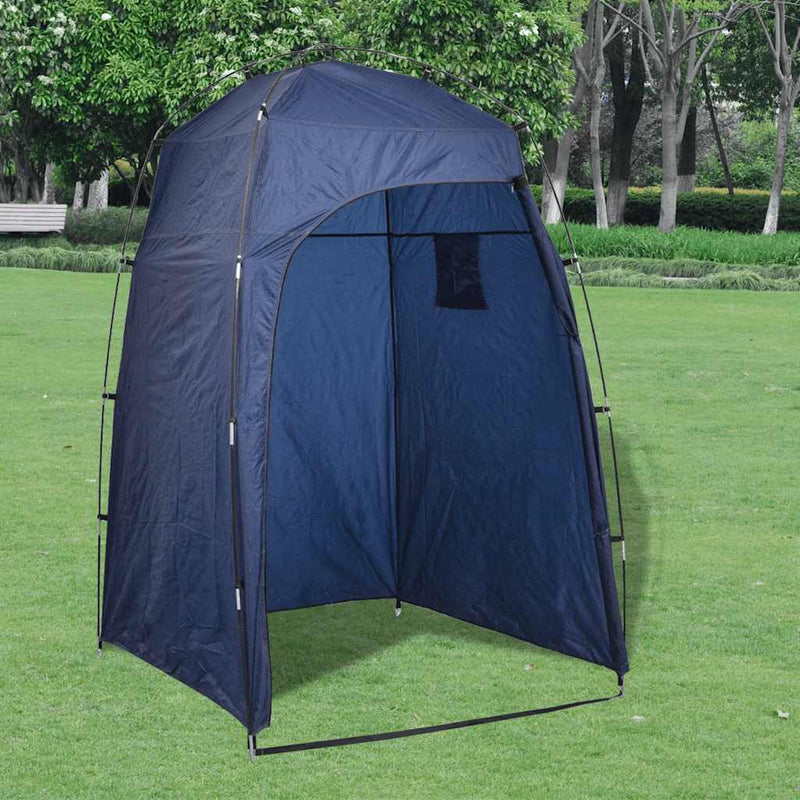 Vidaxl Shower-WC che cambia la tenda blu
