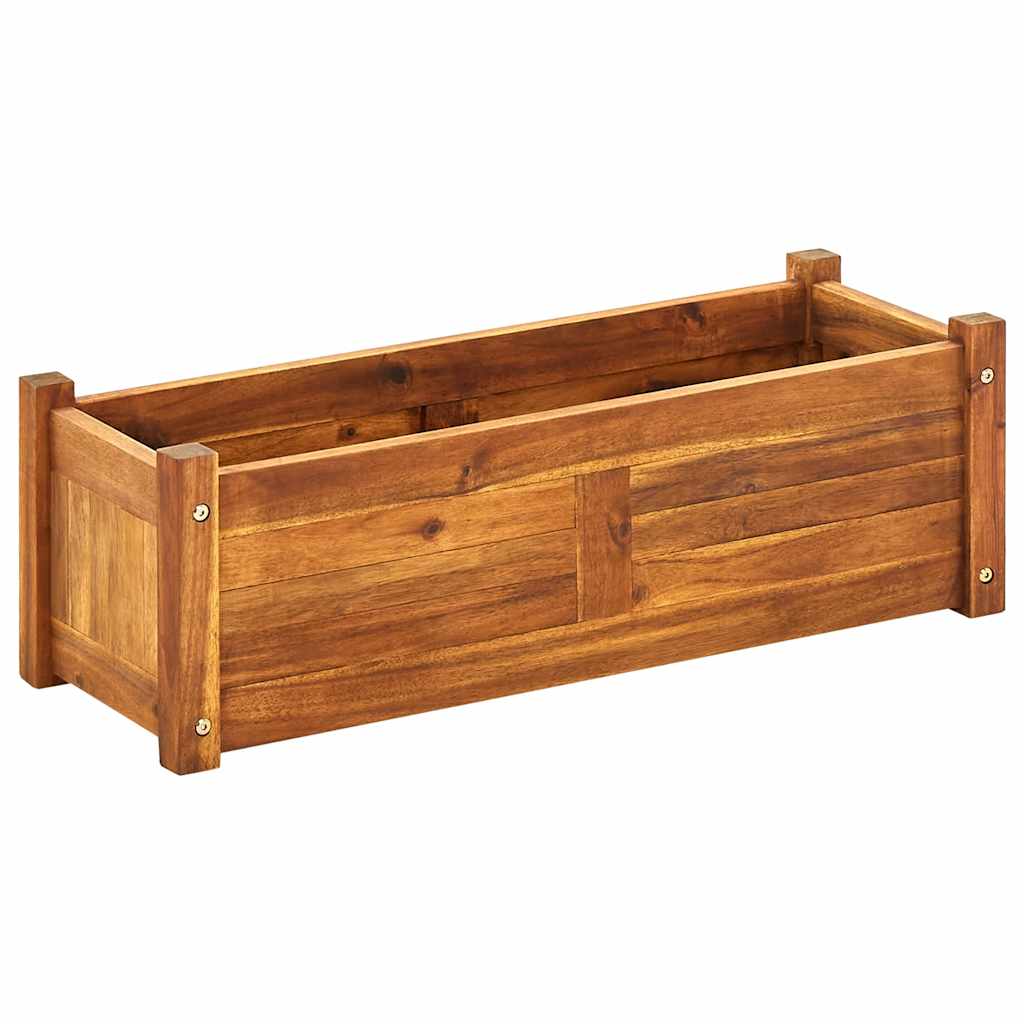 Plantador Vidaxl recaudado 76x27.6x25 cm Acaciahout
