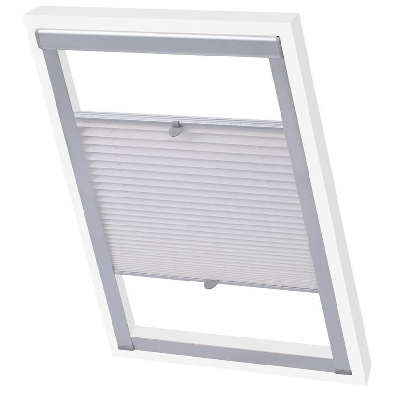 Vidaxl Roller ciegado plisado blanco M08 308