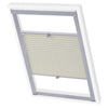 Vidaxl Roller Blind Cream Pleated P06 406