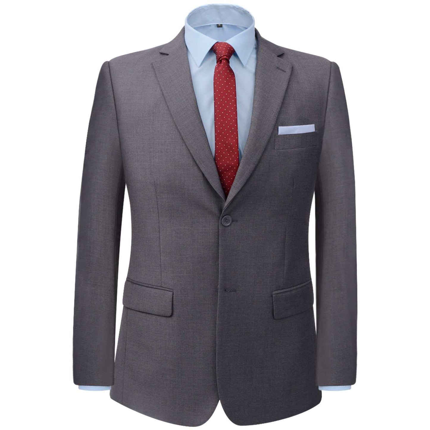 Vidaxl heren 2-delig pak grijs 50 polyester