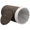 Vidaxl Lavaundry Basket intorno a Bamboo Dark Brown