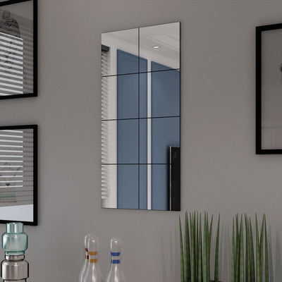 Vidaxl Mirrores Mosa sin marco 8 ST 20.5 cm de vidrio